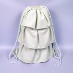 Plecak szkolny jednokomorowy UPCYCLED FABRICS - biały